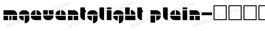 mgavantglight plain字体转换